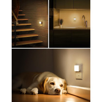 L LOHAS LED Night Light 2-Pack, Auto On/Off, Soft White 3000K