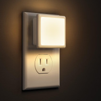L LOHAS LED Night Light 2-Pack, Auto On/Off, Soft White 3000K