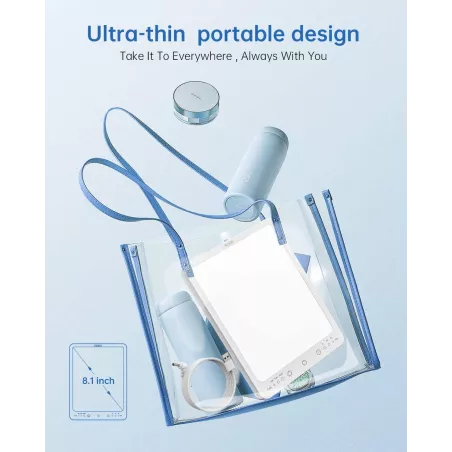 Lampe de luminothérapie SUXIO 10000 Lux – Portable & à mémoire