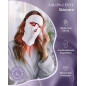 FOLOKE Red Light Therapy Mask for Face & Neck, USB-C Rechargeable LED Infrared Mask, Purple Pink