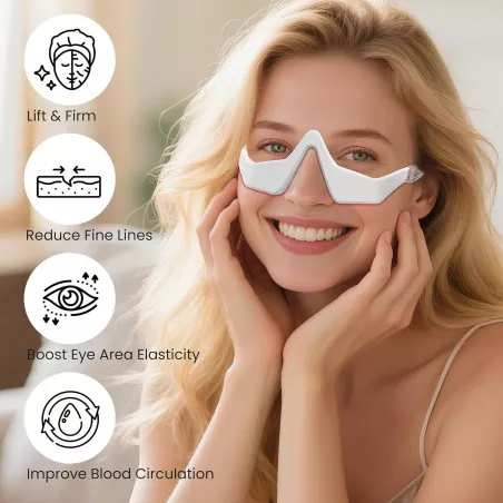 Under Eye Red Light Therapy Glasses for Dark Circles & Fine Lines