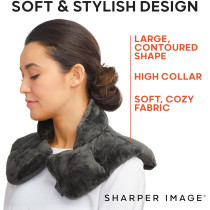 Sharper Image Heated Neck & Shoulder Wrap with Aromatherapy & Cooling Relief