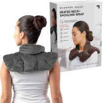 Sharper Image Heated Neck & Shoulder Wrap with Aromatherapy & Cooling Relief