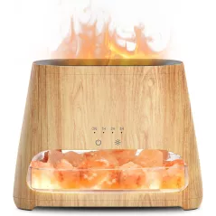 SALKING 2-in-1 Ultrasonic Essential Oil Diffuser & Himalayan Salt Lamp
