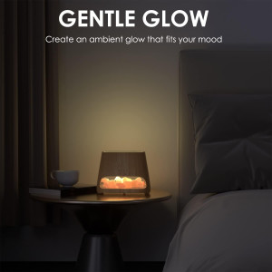 SALKING 2-in-1 Ultrasonic Essential Oil Diffuser & Himalayan Salt Lamp