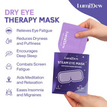 Steam Eye Mask 16 Pack - Self Heating Warm Compress for Dry Eye Relief
