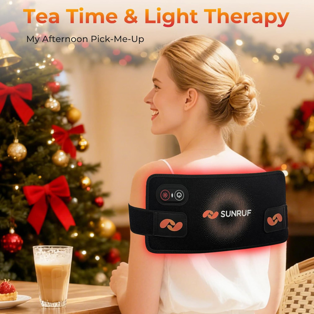 Portable Cordless Red Light Therapy Pad 660&850nm for Pain Relief