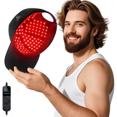 Casquette Laser Anti-Chute Cheveux, Thérapie par Lumière Rouge