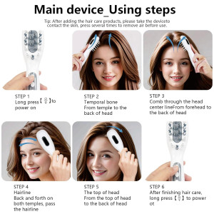 Laser Therapy Hair Growth Comb | Red Light Therapy Brush for Hair Growth