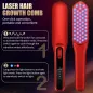 Peigne Laser de Croissance des Cheveux Rouge - Traitement pour Hommes et Femmes (1 pièce)