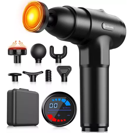 Pistolet de Massage AERLANG Chauffant - Soulage Douleurs Musculaires