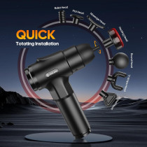 AERLANG Massage Gun with Heat, 7 Heads & Silent Deep Tissue Massager