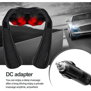 Shiatsu Neck & Shoulder Massager with Heat – Deep Tissue Pain Relief Pillow