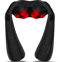 Shiatsu Neck & Shoulder Massager with Heat – Deep Tissue Pain Relief Pillow
