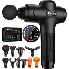 TOLOCO Pistolet de Massage Profond 10 Têtes - Silencieux