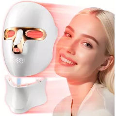 Masque LED Rouge Sans Fil - Thérapie Visage Rechargeable USB-C