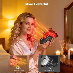 Rechargeable Red Light Therapy LED Face Mask for Comfortable Home Use