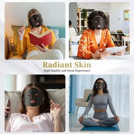 Masque LED visage 850nm NIR anti-âge, fermeté & éclat
