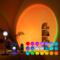 Sunset Lamp Projection with 21 Colors, 180° Rotation, Push Button & APP Control for Party & Bedroom Decor