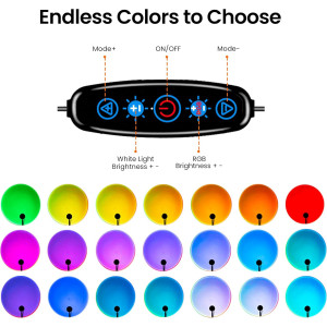 Sunset Lamp Projection with 21 Colors, 180° Rotation & APP Control