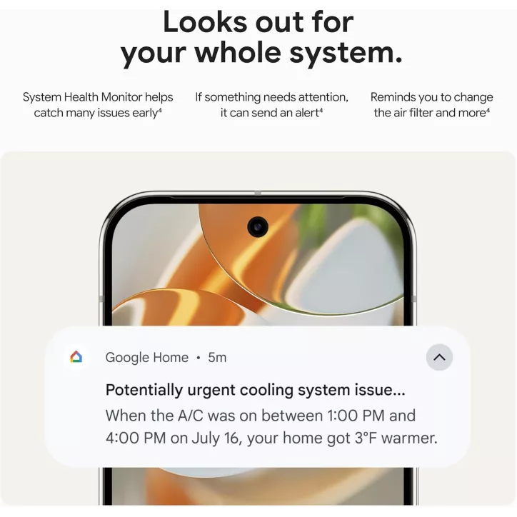 Thermostat Google Nest Learning 4ème Gén + Capteur Température Nest 2ème Gén - Obsidian