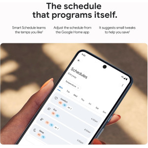 Google Nest Learning Thermostat 4th Gen + Sensor 2nd Gen - Obsidian