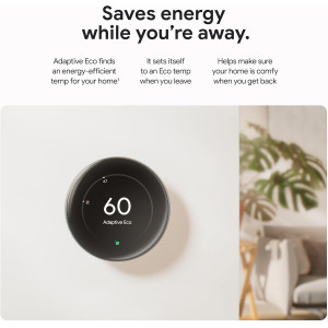 Thermostat Google Nest 4 + Capteur Température 2 Obsidian