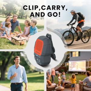 Avantree Auracast Clip-On : Enceinte Bluetooth Étanche IP67