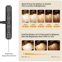 Gritin 19 LED Rechargeable Book Light - Eye-Caring, 3 Colors, 80H Runtime