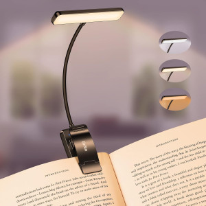 Lampe de Lecture Rechargeable Gritin 19 LED, 3 Couleurs, 80H