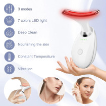 Appareil de Massage Facial LED 7 Couleurs Portable Peau