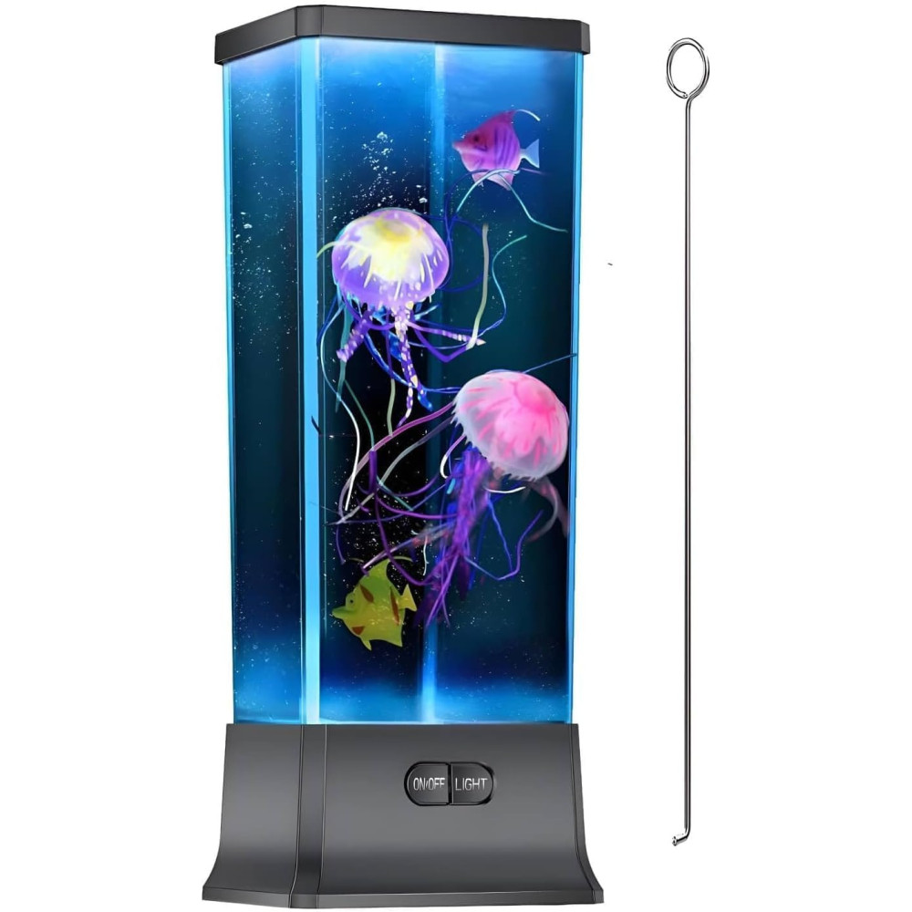COLORLIFE Electric Jellyfish Tank Lamp – Color Changing Mood Light Gift