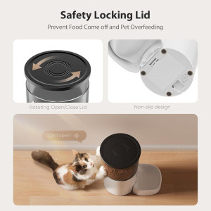 IMIPAW 3L Automatic Cat Feeder – Timed, Programmable, Dual Power