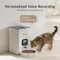 Distributeur Automatique VOLUAS pour Chats et Chiens - Programmable 4 Repas Quotidiens avec Enregistreur Vocal