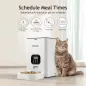 Distributeur Automatique VOLUAS pour Chats et Chiens - Programmable 4 Repas Quotidiens avec Enregistreur Vocal