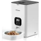 Distributeur Automatique VOLUAS pour Chats et Chiens - Programmable 4 Repas Quotidiens avec Enregistreur Vocal