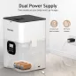 Distributeur Automatique VOLUAS pour Chats et Chiens - Programmable 4 Repas Quotidiens avec Enregistreur Vocal