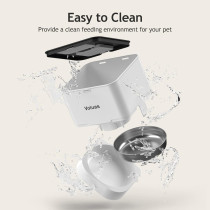 VOLUAS Automatic Cat Feeder with 4 Meals, Voice Recorder & Portion Control