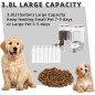 Gravity Pet Feeder & Water Dispenser Set, 3.8L Automatic Dog & Cat Feeder with Large Capacity