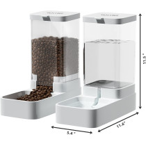 Distributeur Automatique d'Eau et Nourriture 3.8L pour Animaux