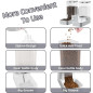 Gravity Pet Feeder & Water Dispenser Set, 3.8L Automatic Dog & Cat Feeder with Large Capacity