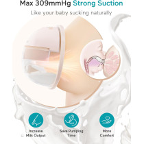 Paruu Tire-Lait Électrique Portable Hands Free 2 Pack Nude