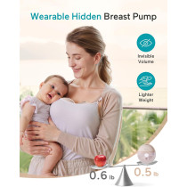 Paruu Hands-Free Wearable Breast Pump P16 - Portable, Strong Suction