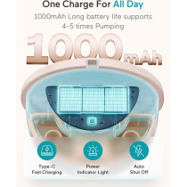 Paruu Hands-Free Wearable Breast Pump P16 - Portable, Strong Suction