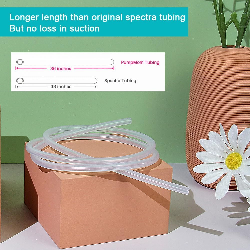 PumpMom-us Backflow Protector & Tubing for Spectra S1, S2, 9 Plus