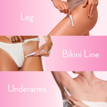 Painless Facial Hair Remover for Women | Electric Eyebrow Trimmer Pink