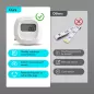 arboleaf Ruban Mètre Corporel Bluetooth 60in avec Application, Mesure Graisse Corporelle, Retractable
