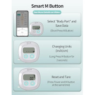 Slimpal Smart Body Measuring Tape with Bluetooth App for Fitness Tracking