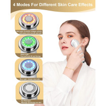 Electric 4-in-1 Face Massager | Anti-Aging Skin Firming Tool (White)