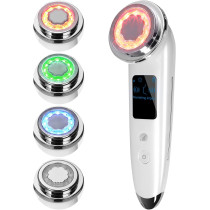 Electric 4-in-1 Face Massager | Anti-Aging Skin Firming Tool (White)